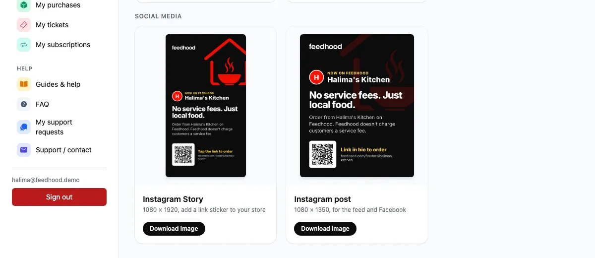 Advertise your store, on feedhood.com