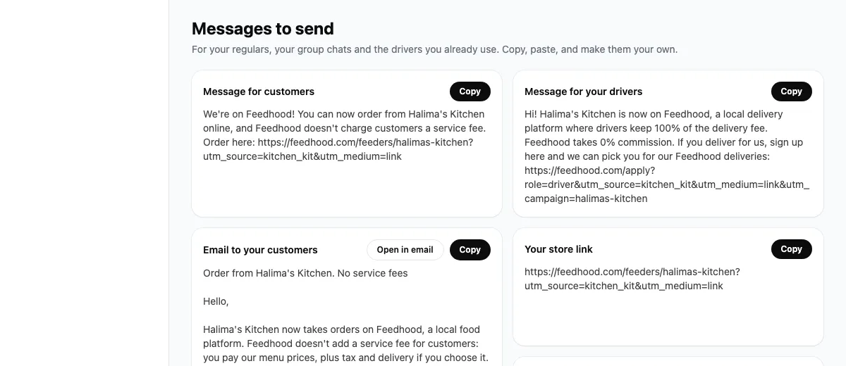 Advertise your store, on feedhood.com