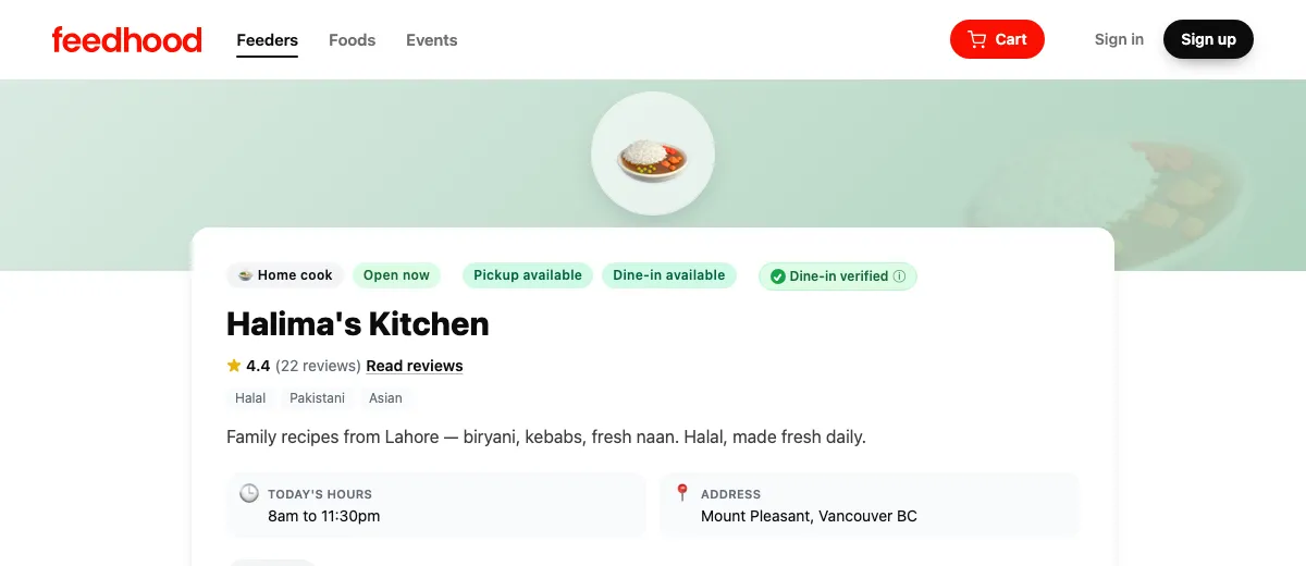 Dining at a neighbour’s table, on feedhood.com